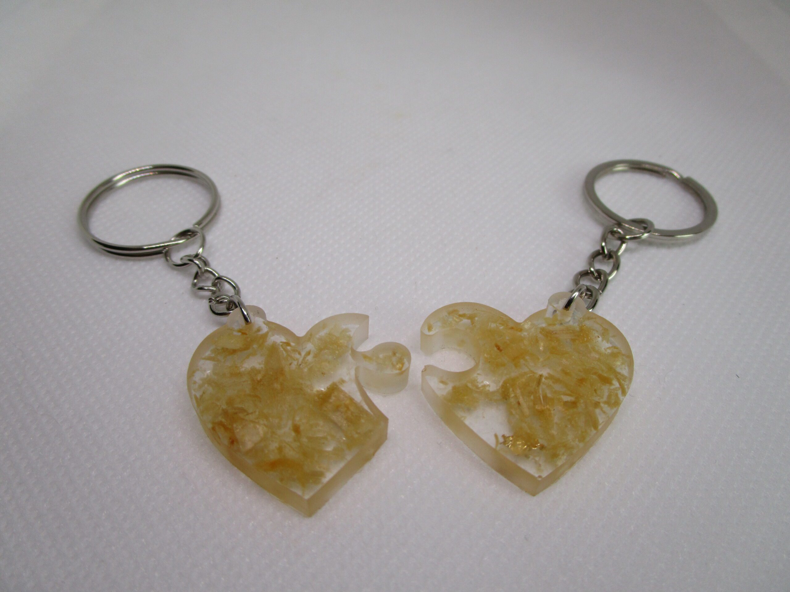 Porte clé cœur écorces – Image 2