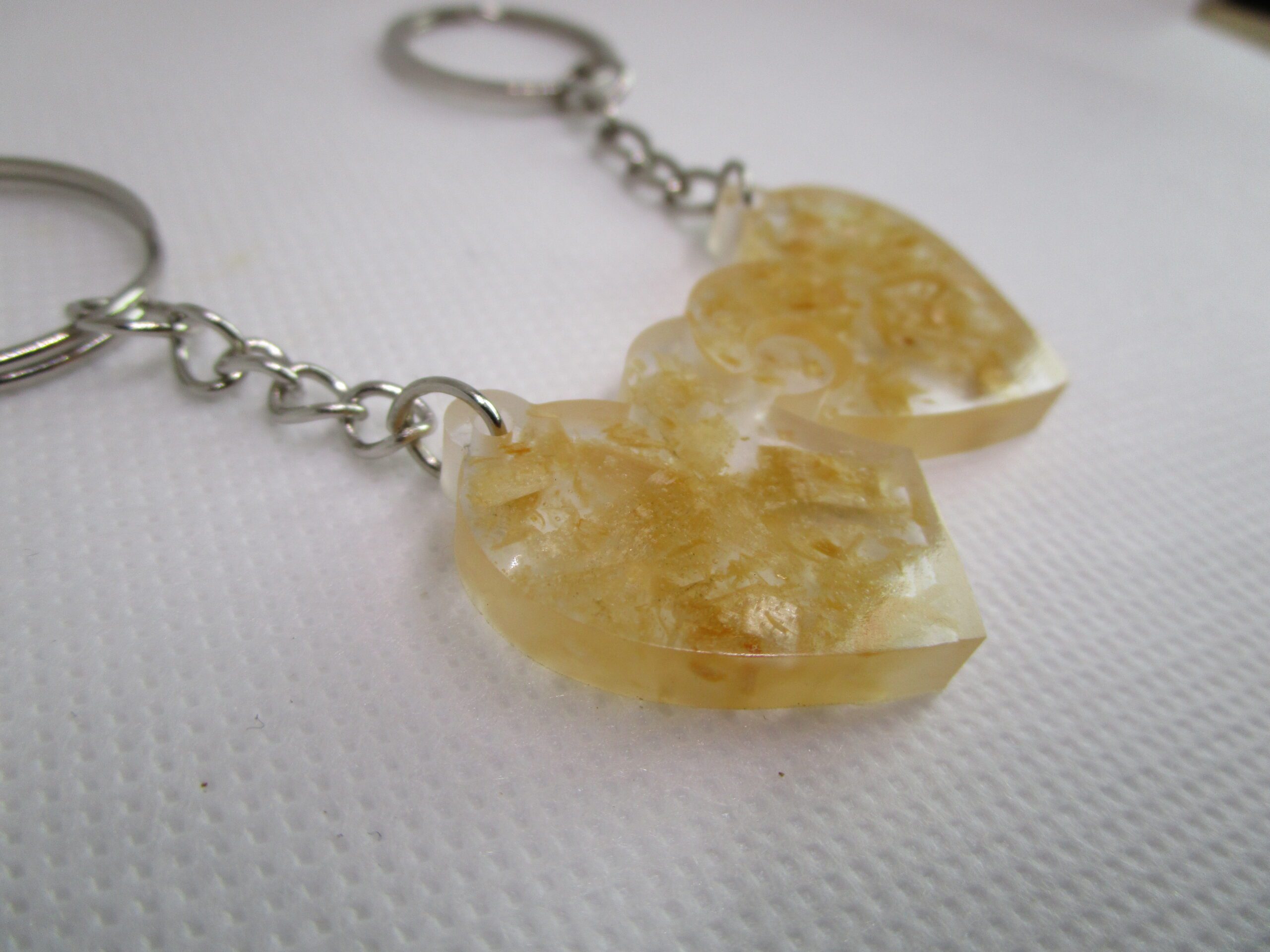 Porte clé cœur écorces