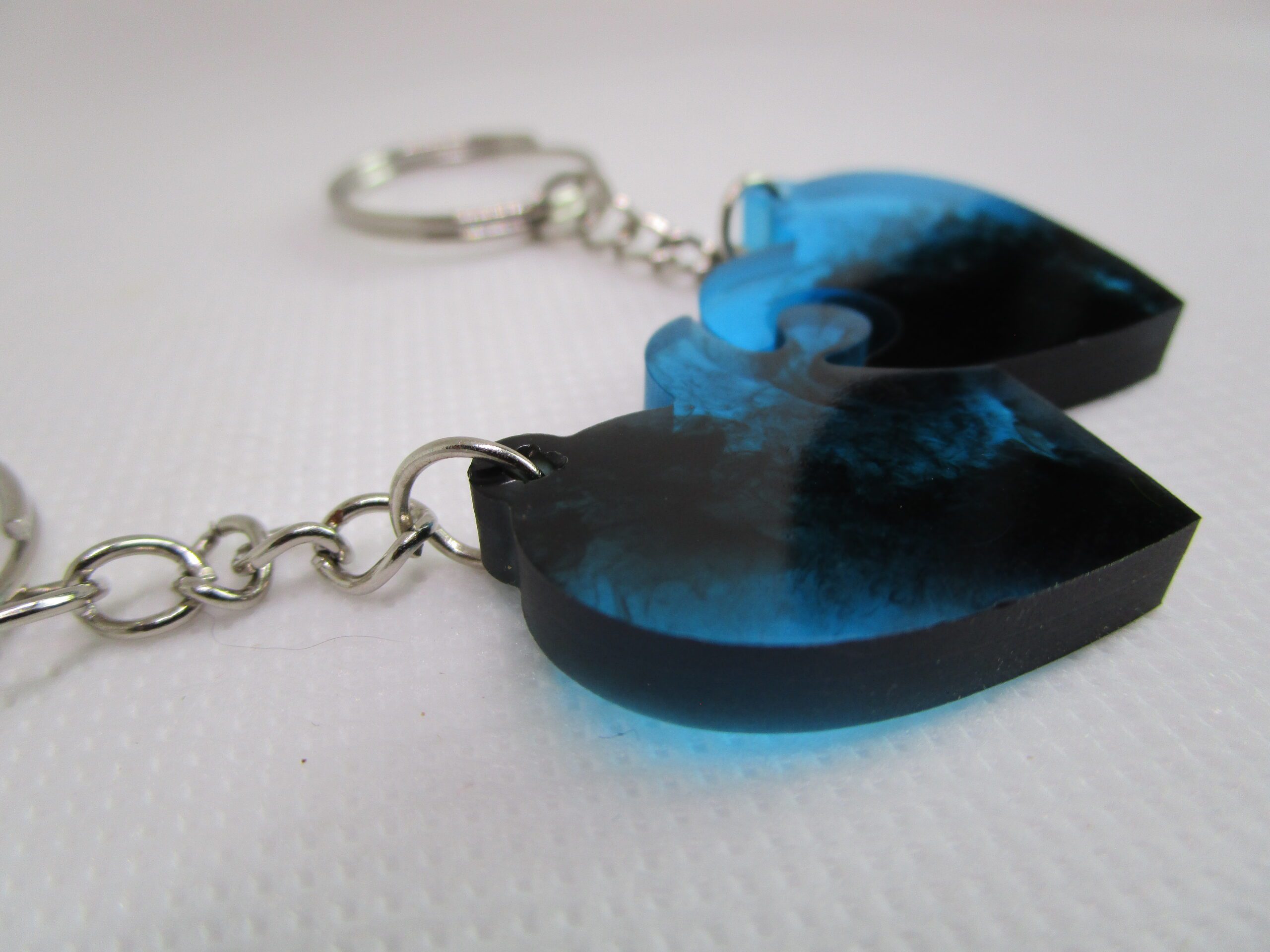 Porte clé cœur le grand bleu