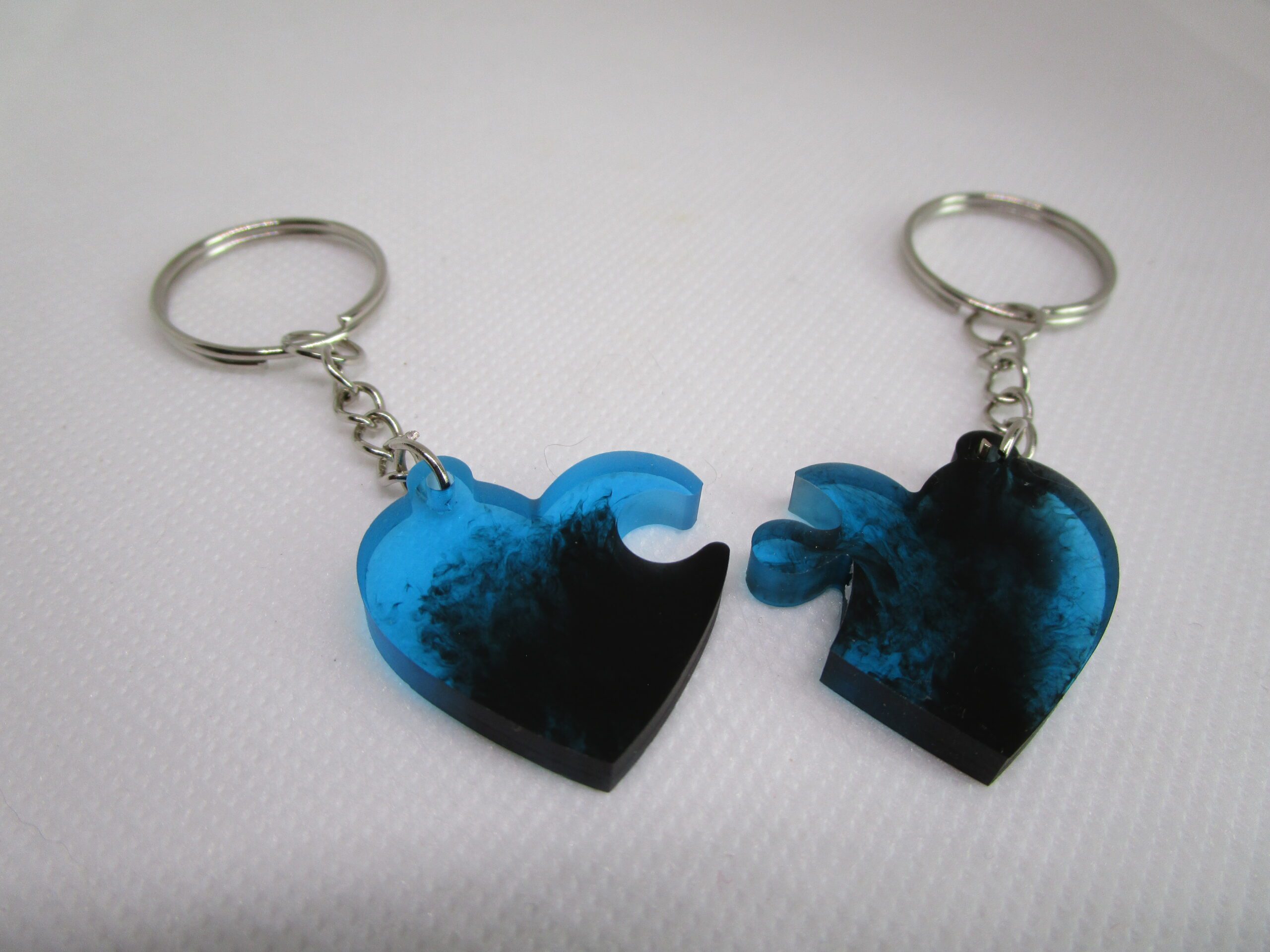 Porte clé cœur le grand bleu – Image 2